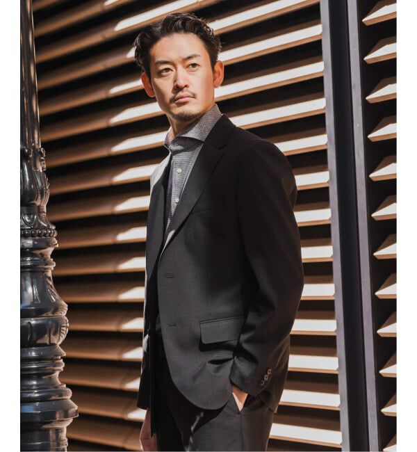 EDIFICE「《予約》"抗菌防臭＆シワ防止機能" ワルツ ツイル 2ボタン ジャケット」|スーツ|