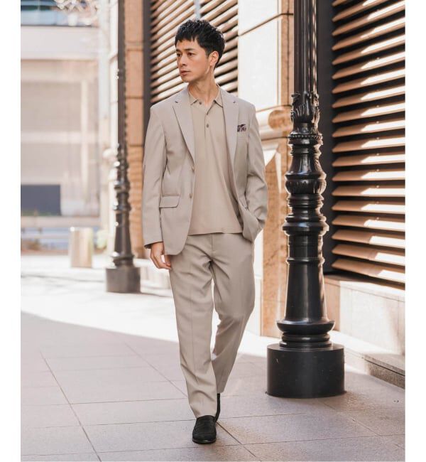 EDIFICE「《予約》"抗菌防臭＆シワ防止機能" ワルツ ツイル 2ボタン ジャケット」|スーツ|