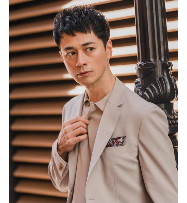 EDIFICE「《予約》"抗菌防臭＆シワ防止機能" ワルツ ツイル 2ボタン ジャケット」|スーツ|