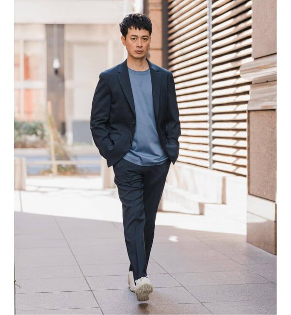 EDIFICE「《予約》"抗菌防臭＆シワ防止機能" ワルツ ツイル 2ボタン ジャケット」|スーツ|