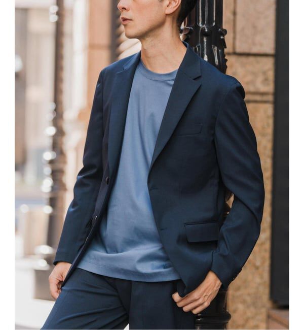 EDIFICE「《予約》"抗菌防臭＆シワ防止機能" ワルツ ツイル 2ボタン ジャケット」|スーツ|