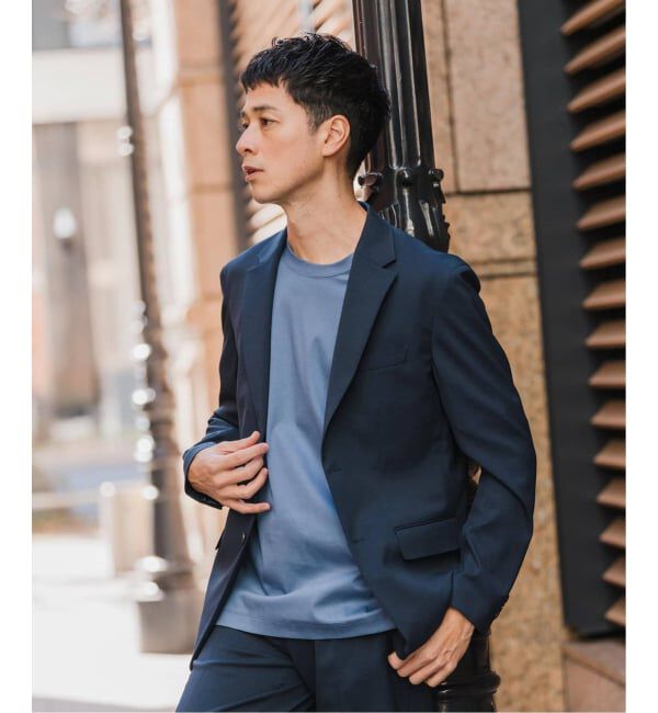 EDIFICE「《予約》"抗菌防臭＆シワ防止機能" ワルツ ツイル 2ボタン ジャケット」|スーツ|