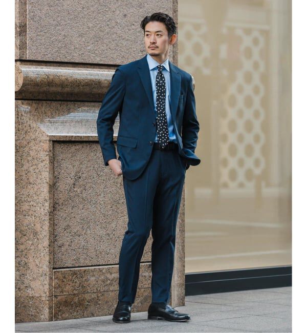 EDIFICE「《予約》"抗菌防臭＆シワ防止機能" ワルツ ツイル 2ボタン ジャケット」|スーツ|