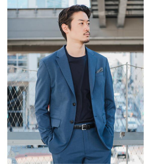 EDIFICE「《予約》"抗菌防臭＆シワ防止機能" ワルツ ツイル 2ボタン ジャケット」|スーツ|