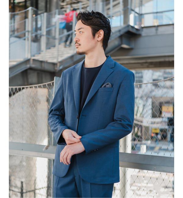 EDIFICE「《予約》"抗菌防臭＆シワ防止機能" ワルツ ツイル 2ボタン ジャケット」|スーツ|