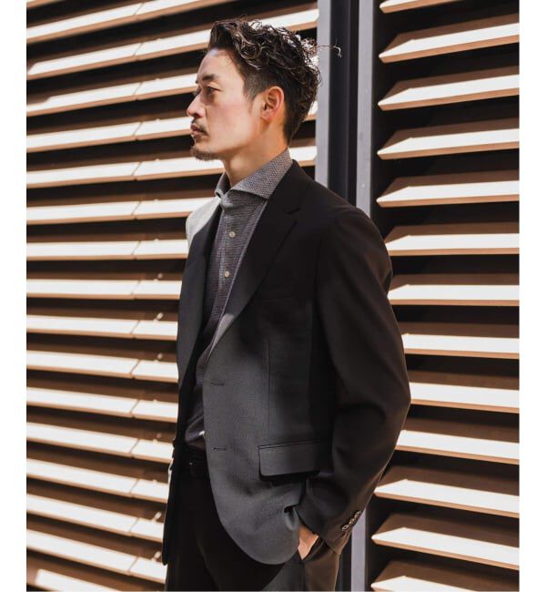 EDIFICE「《予約》"抗菌防臭＆シワ防止機能" ワルツ ツイル 2ボタン ジャケット」|スーツ|