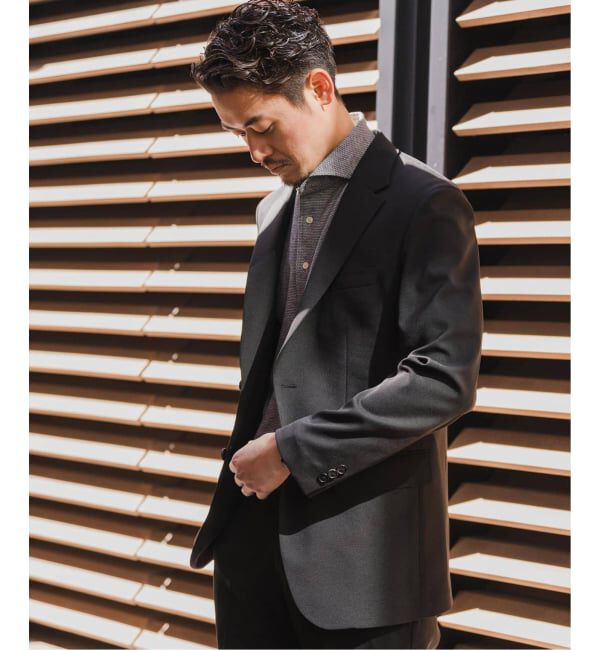 EDIFICE「《予約》"抗菌防臭＆シワ防止機能" ワルツ ツイル 2ボタン ジャケット」|スーツ|