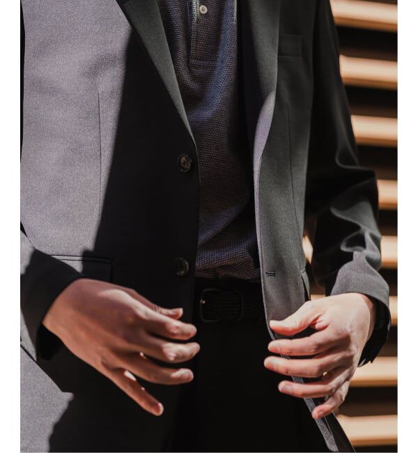 EDIFICE「《予約》"抗菌防臭＆シワ防止機能" ワルツ ツイル 2ボタン ジャケット」|スーツ|