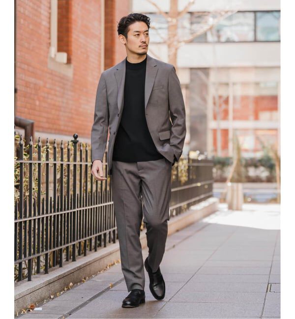 EDIFICE「《予約》"抗菌防臭＆シワ防止機能" ワルツ ツイル 2ボタン ジャケット」|スーツ|