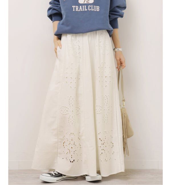 JOURNAL STANDARD relume「［26SS新作］カットワークエンブロイダリースカート」|スカート|