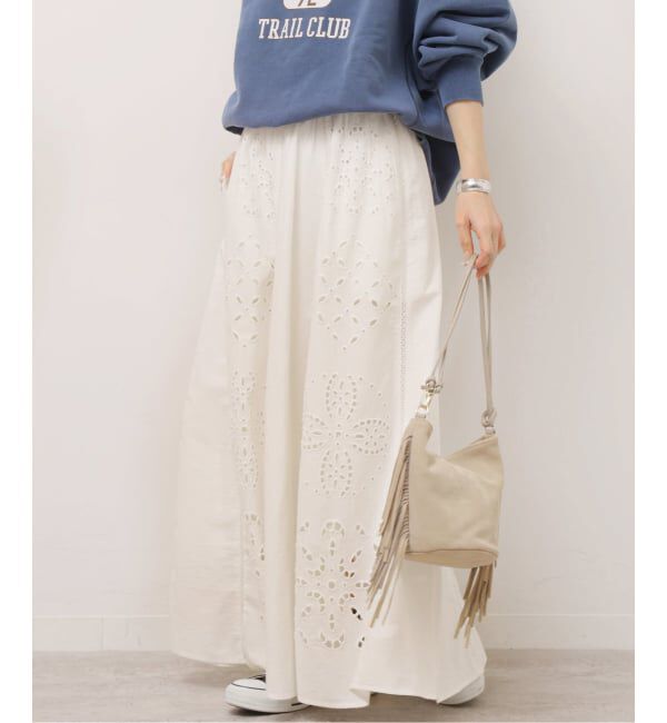 JOURNAL STANDARD relume「［26SS新作］カットワークエンブロイダリースカート」|スカート|