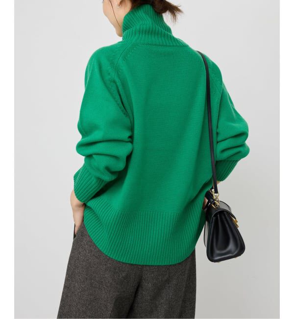 ウールカシミヤ ラグランタートルニット（Spick and Span）｜ルミネの