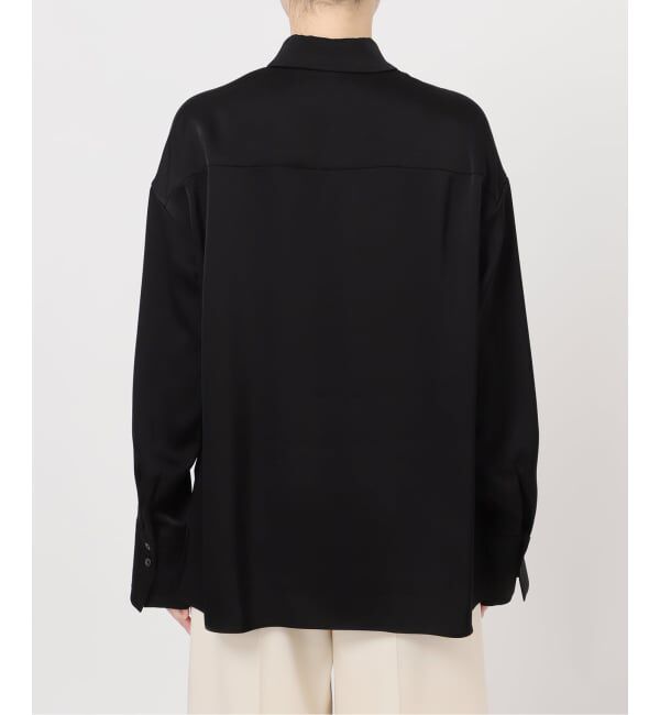 NOBLE「《セットアップ対応》ルナサテンドレープシャツ」|シャツ・ブラウス|