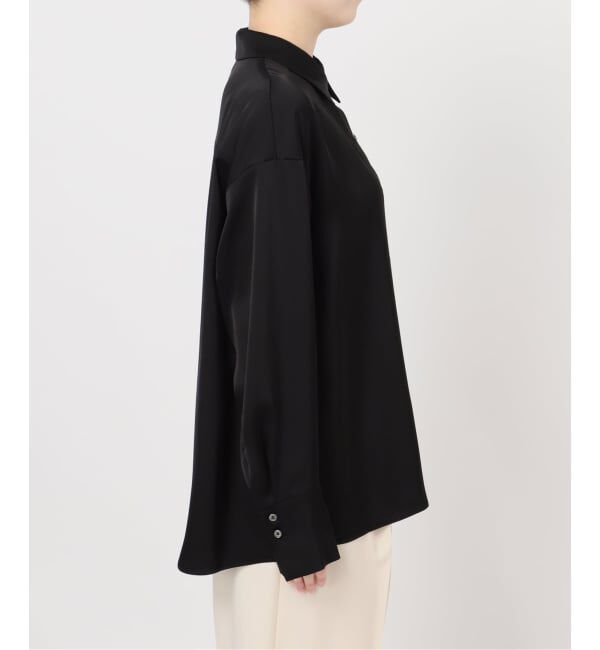 NOBLE「《セットアップ対応》ルナサテンドレープシャツ」|シャツ・ブラウス|