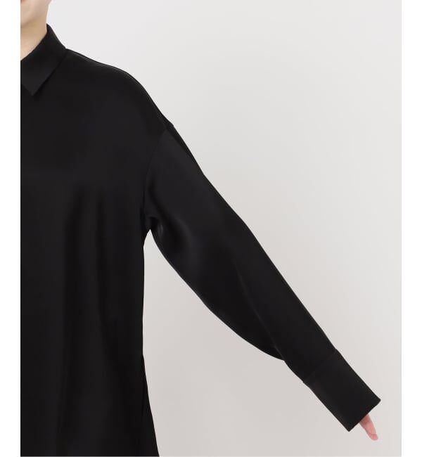 NOBLE「《セットアップ対応》ルナサテンドレープシャツ」|シャツ・ブラウス|