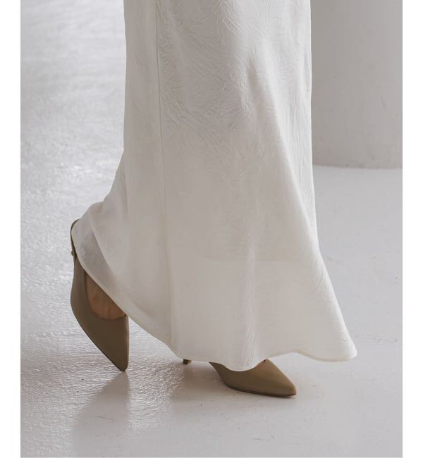 NOBLE「《セットアップ対応》リンクルサテンナローAラインスカート」|スカート|