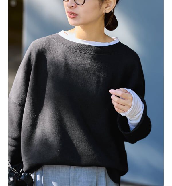 FRAMeWORK「リヨセルコットンボートネックSWEAT」|スウェット・ジャージ|