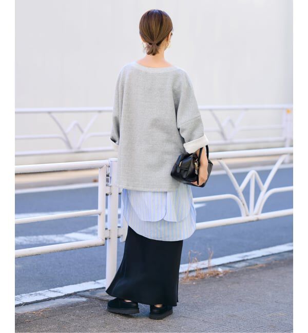 FRAMeWORK「リヨセルコットンボートネックSWEAT」|スウェット・ジャージ|