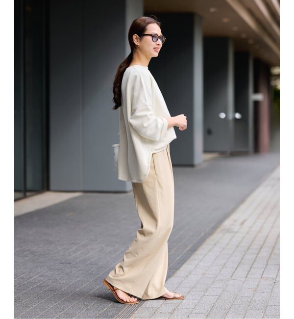 FRAMeWORK「リヨセルコットンボートネックSWEAT」|スウェット・ジャージ|