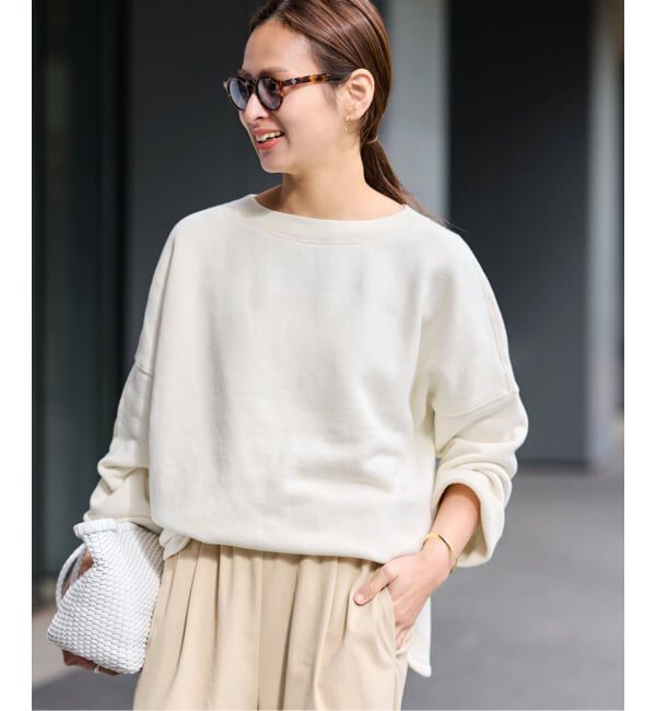 FRAMeWORK「リヨセルコットンボートネックSWEAT」|スウェット・ジャージ|