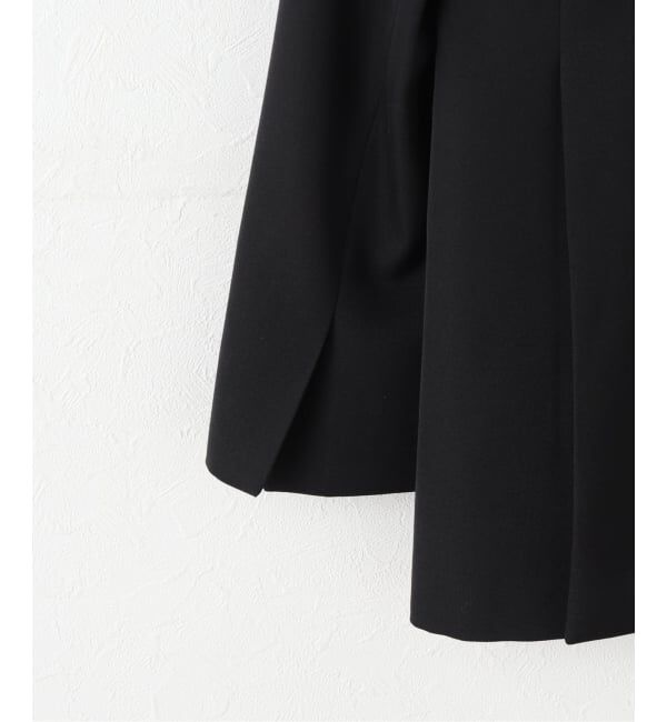 NOBLE「Vカラースキンジャケット」|ノーカラージャケット|