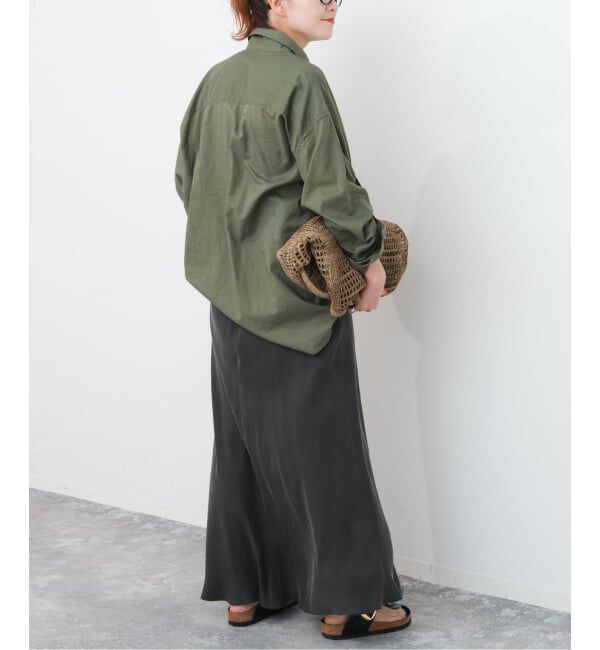 Spick and Span「《新色有り / 追加》ウォッシャブルキュプラフレアスカート」|スカート|