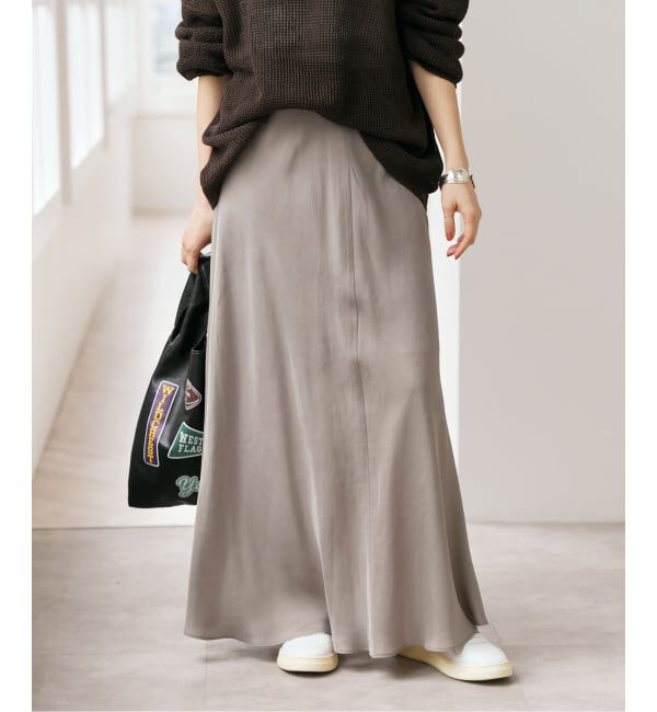 Spick and Span「《新色有り / 追加》ウォッシャブルキュプラフレアスカート」|スカート|