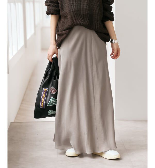 Spick and Span「《新色有り / 追加》ウォッシャブルキュプラフレアスカート」|スカート|