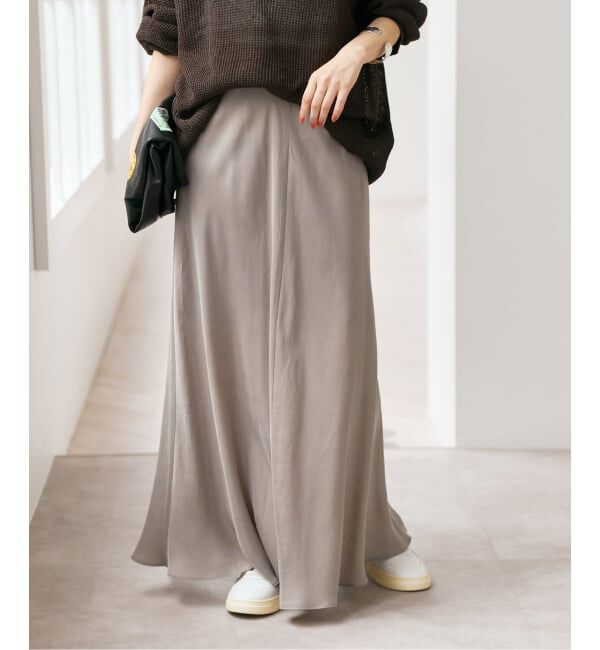 Spick and Span「《新色有り / 追加》ウォッシャブルキュプラフレアスカート」|スカート|