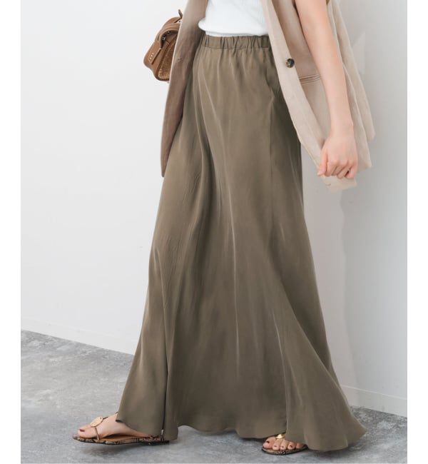 Spick and Span「《新色有り / 追加》ウォッシャブルキュプラフレアスカート」|スカート|