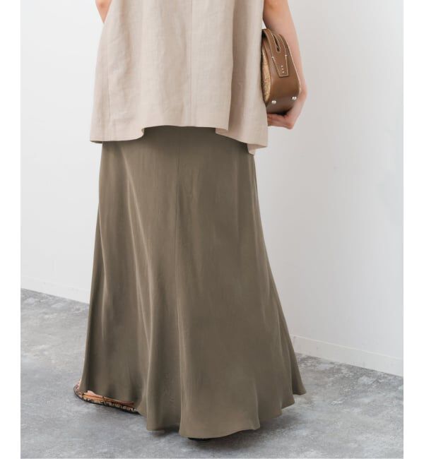 Spick and Span「《新色有り / 追加》ウォッシャブルキュプラフレアスカート」|スカート|