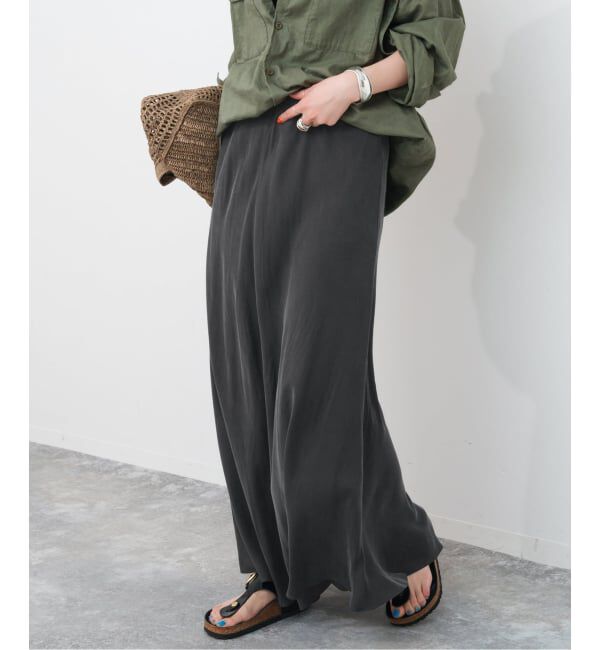 Spick and Span「《新色有り / 追加》ウォッシャブルキュプラフレアスカート」|スカート|