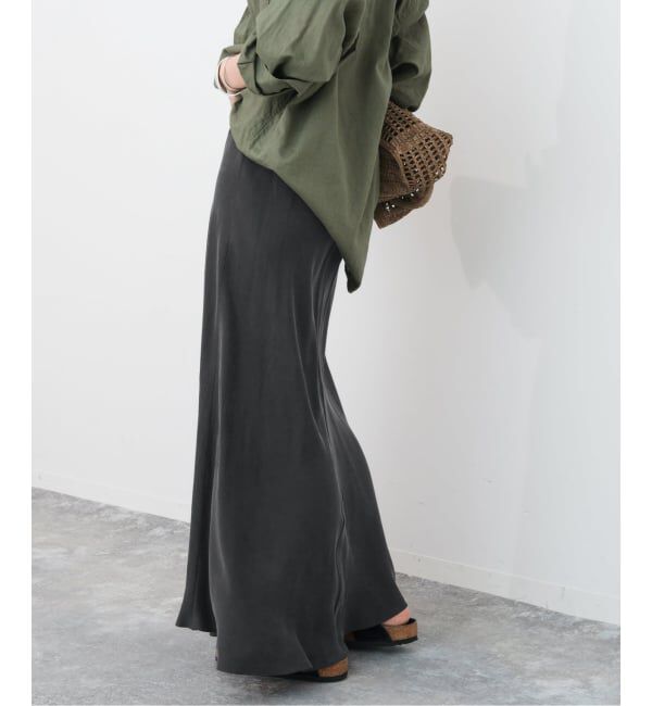 Spick and Span「《新色有り / 追加》ウォッシャブルキュプラフレアスカート」|スカート|