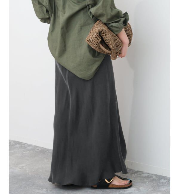 Spick and Span「《新色有り / 追加》ウォッシャブルキュプラフレアスカート」|スカート|