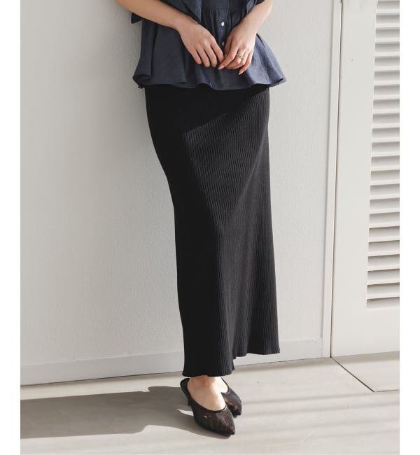 NOBLE「《追加予約2》トタンテレコタイトスカート」|スカート|ブラック