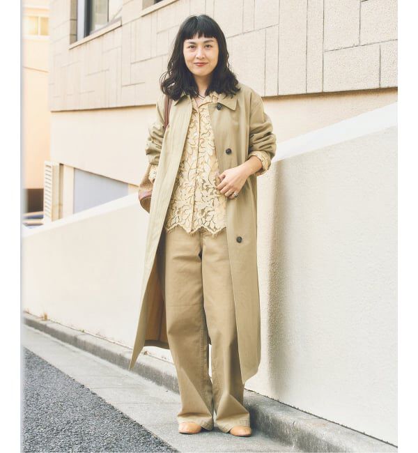 FRAMeWORK「コットンナイロンステンコート」|ステンカラーコート|