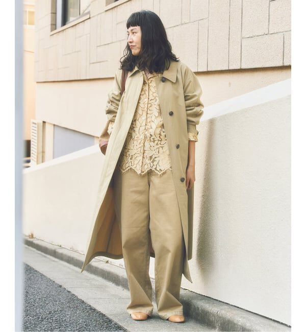 FRAMeWORK「コットンナイロンステンコート」|ステンカラーコート|