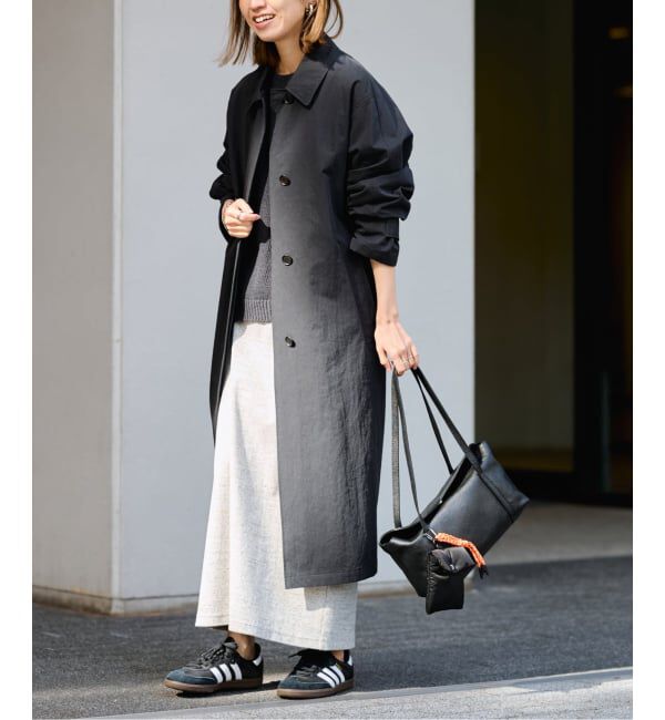 FRAMeWORK「コットンナイロンステンコート」|ステンカラーコート|