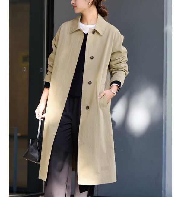 FRAMeWORK「コットンナイロンステンコート」|ステンカラーコート|