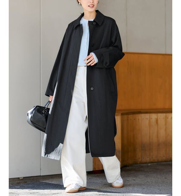 FRAMeWORK「コットンナイロンステンコート」|ステンカラーコート|