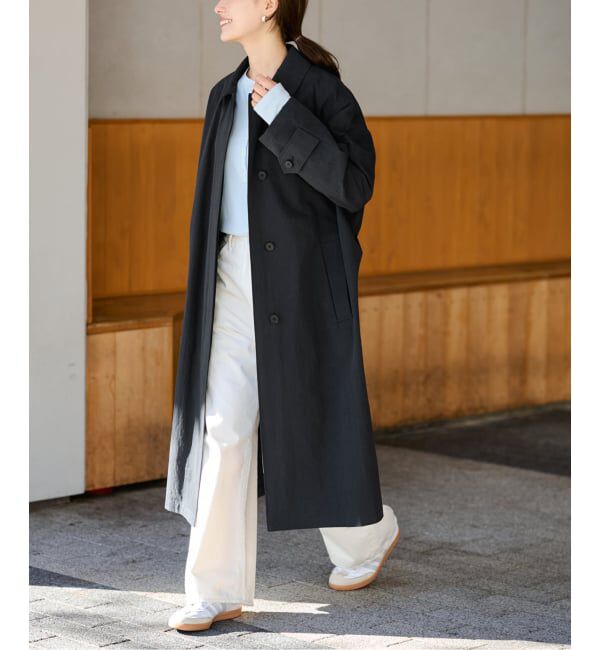 FRAMeWORK「コットンナイロンステンコート」|ステンカラーコート|