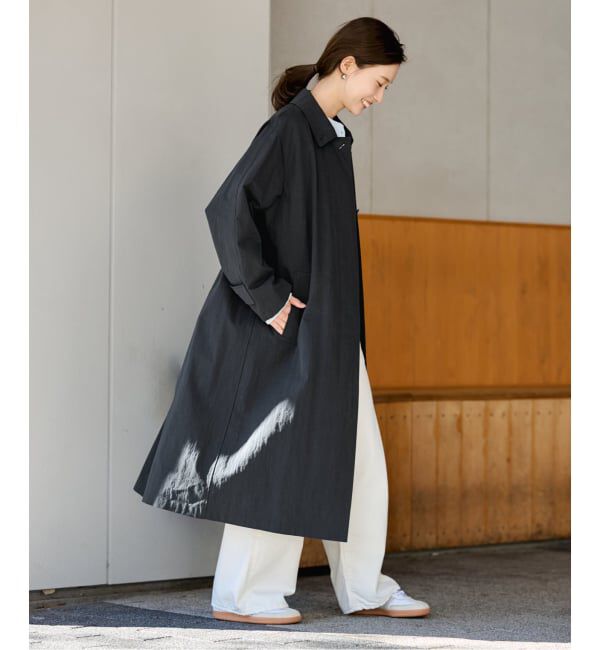 FRAMeWORK「コットンナイロンステンコート」|ステンカラーコート|