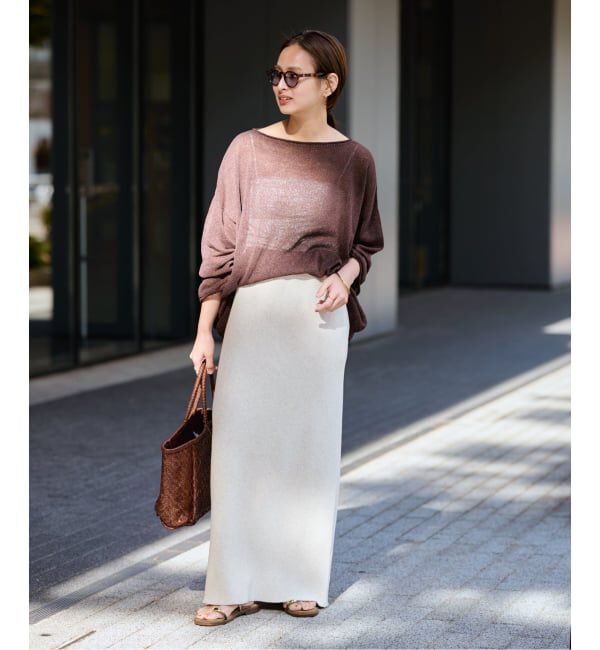 FRAMeWORK「≪追加≫ワッフルストレートスカート」|スカート|