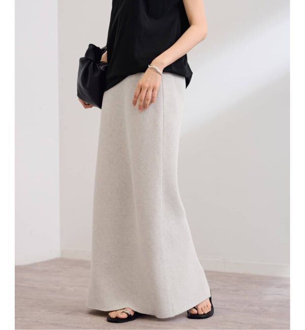 FRAMeWORK「≪追加≫ワッフルストレートスカート」|スカート|