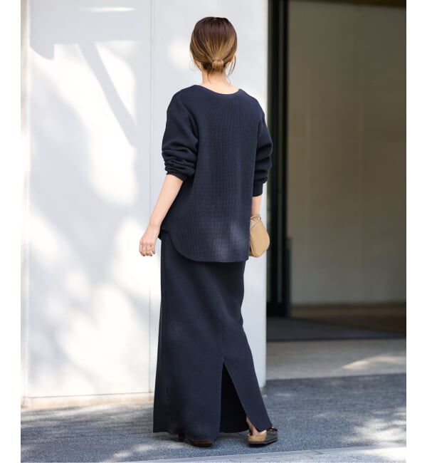 FRAMeWORK「≪追加≫ワッフルストレートスカート」|スカート|