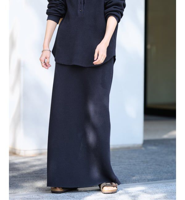 FRAMeWORK「≪追加≫ワッフルストレートスカート」|スカート|
