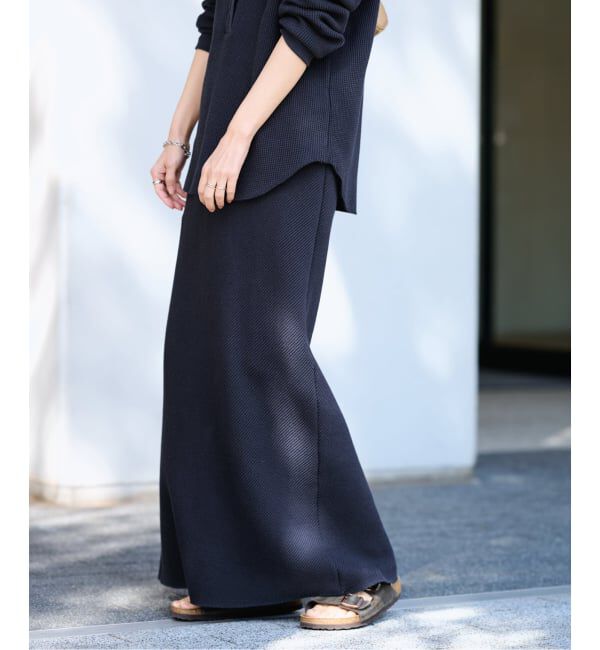 FRAMeWORK「≪追加≫ワッフルストレートスカート」|スカート|