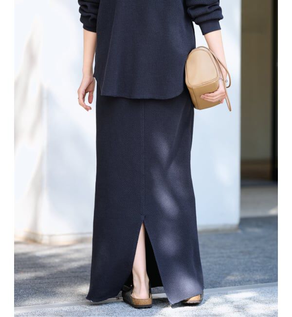 FRAMeWORK「≪追加≫ワッフルストレートスカート」|スカート|