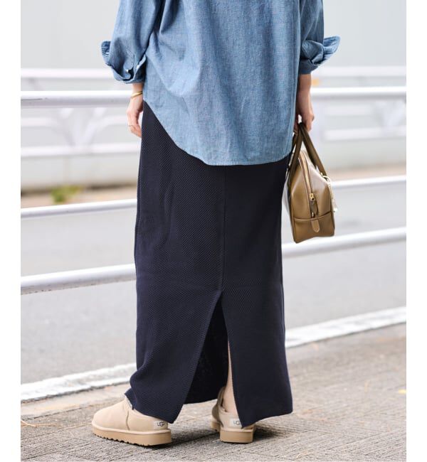 FRAMeWORK「≪追加≫ワッフルストレートスカート」|スカート|