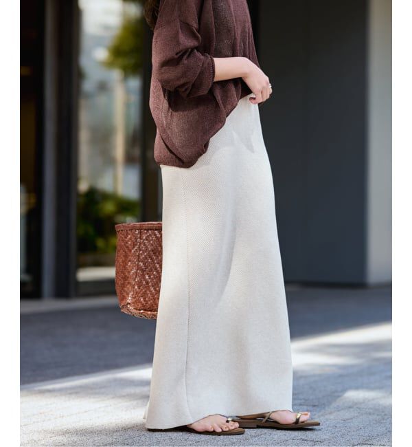 FRAMeWORK「≪追加≫ワッフルストレートスカート」|スカート|